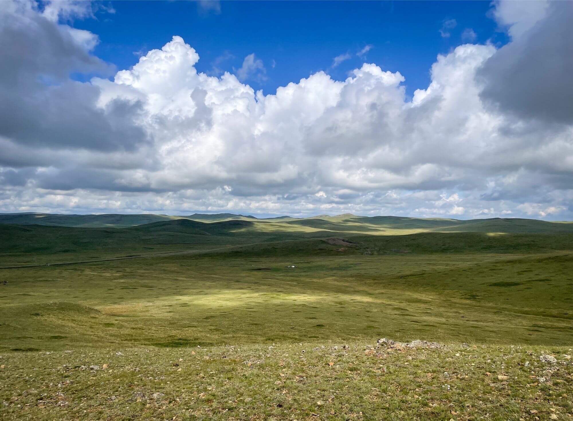 Mongolia, step, natura, przestrzeń