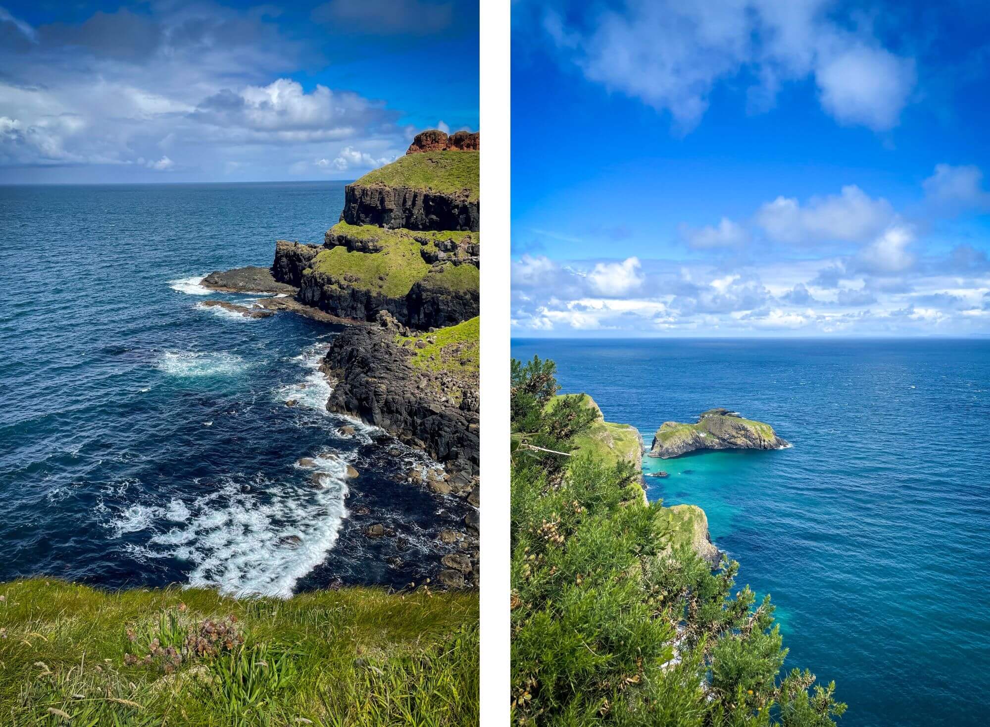 klify, lazurowe morze, skały, irlandia, fale, skarpa