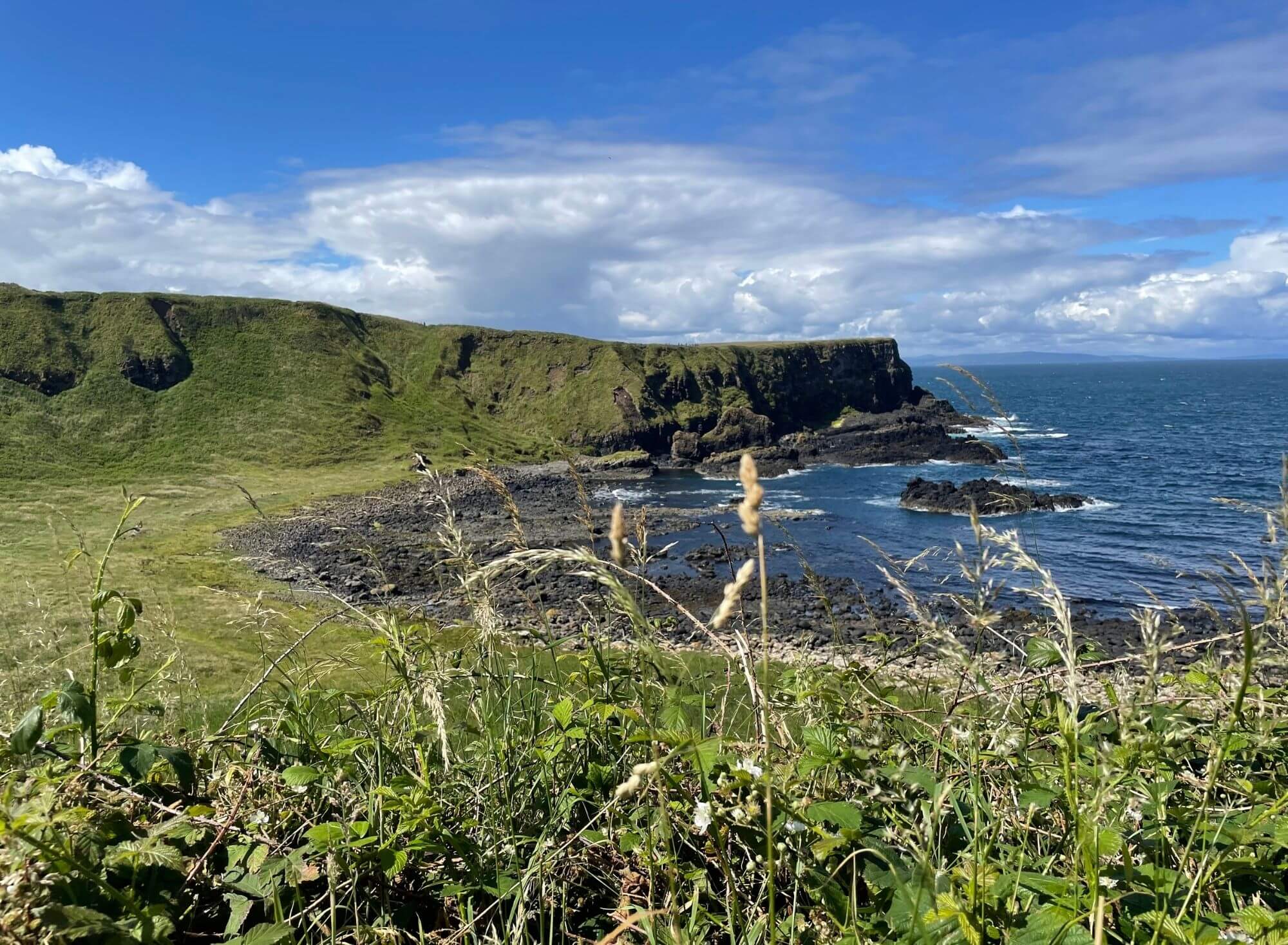 Giant's Causeway, ocen, wybrzeże, klif