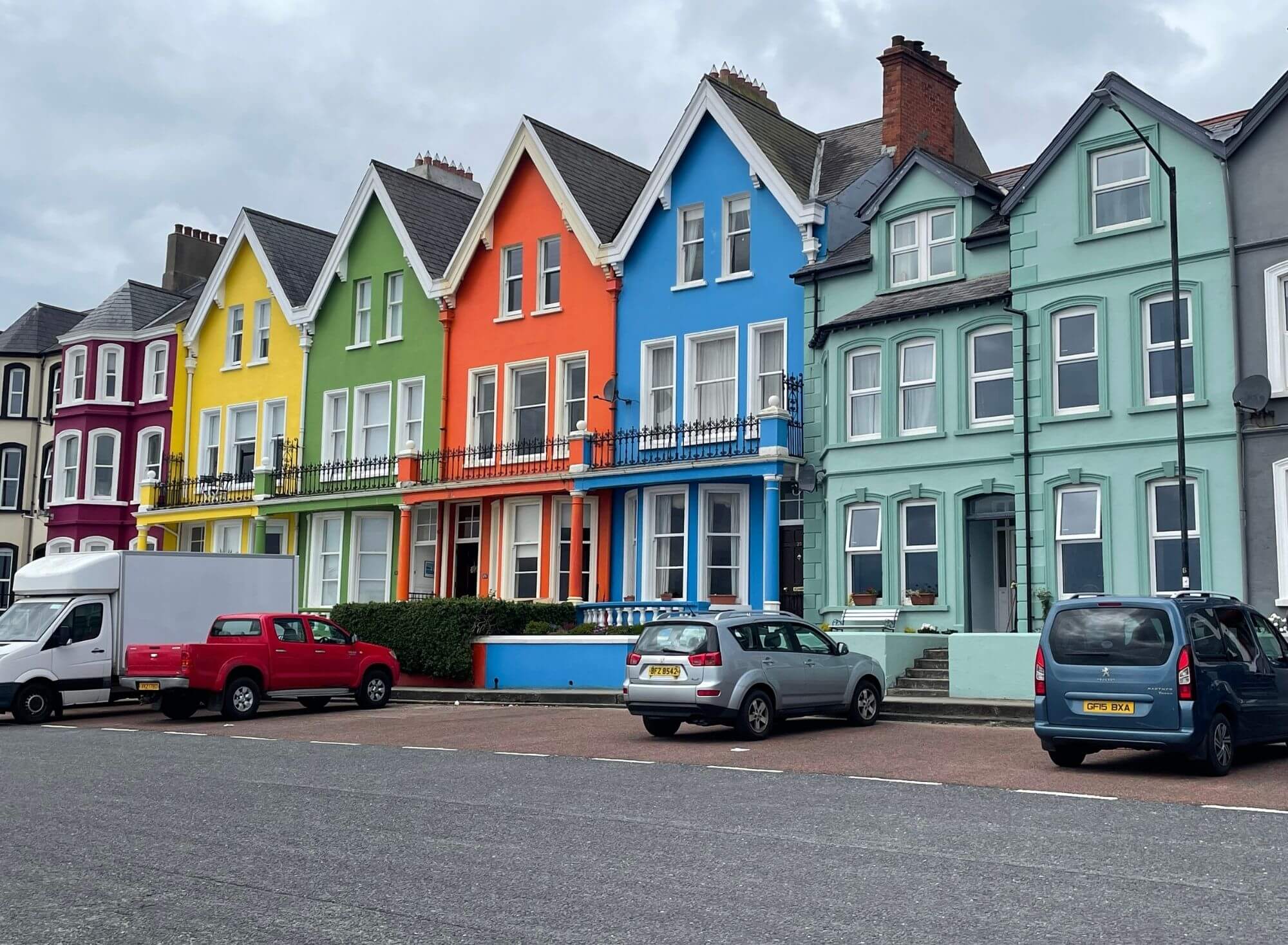 Whitehead, kolorowe domki, Irlandia północna