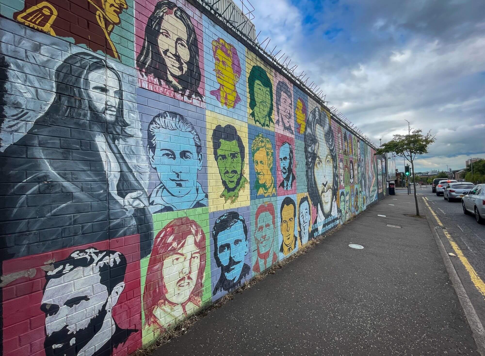 murale, belfast, ściany pokoju, bramy pokoju, peace lines