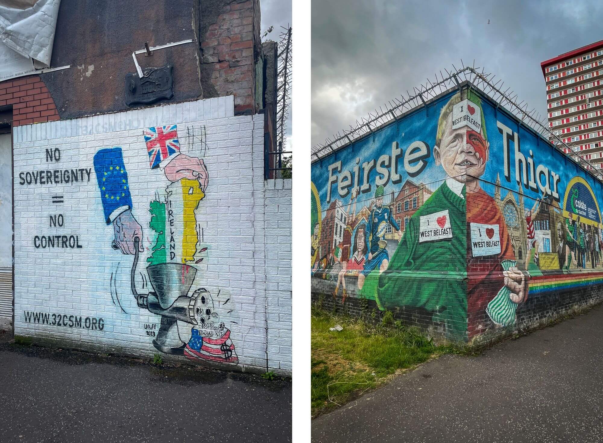 belfast, murale, konflikt