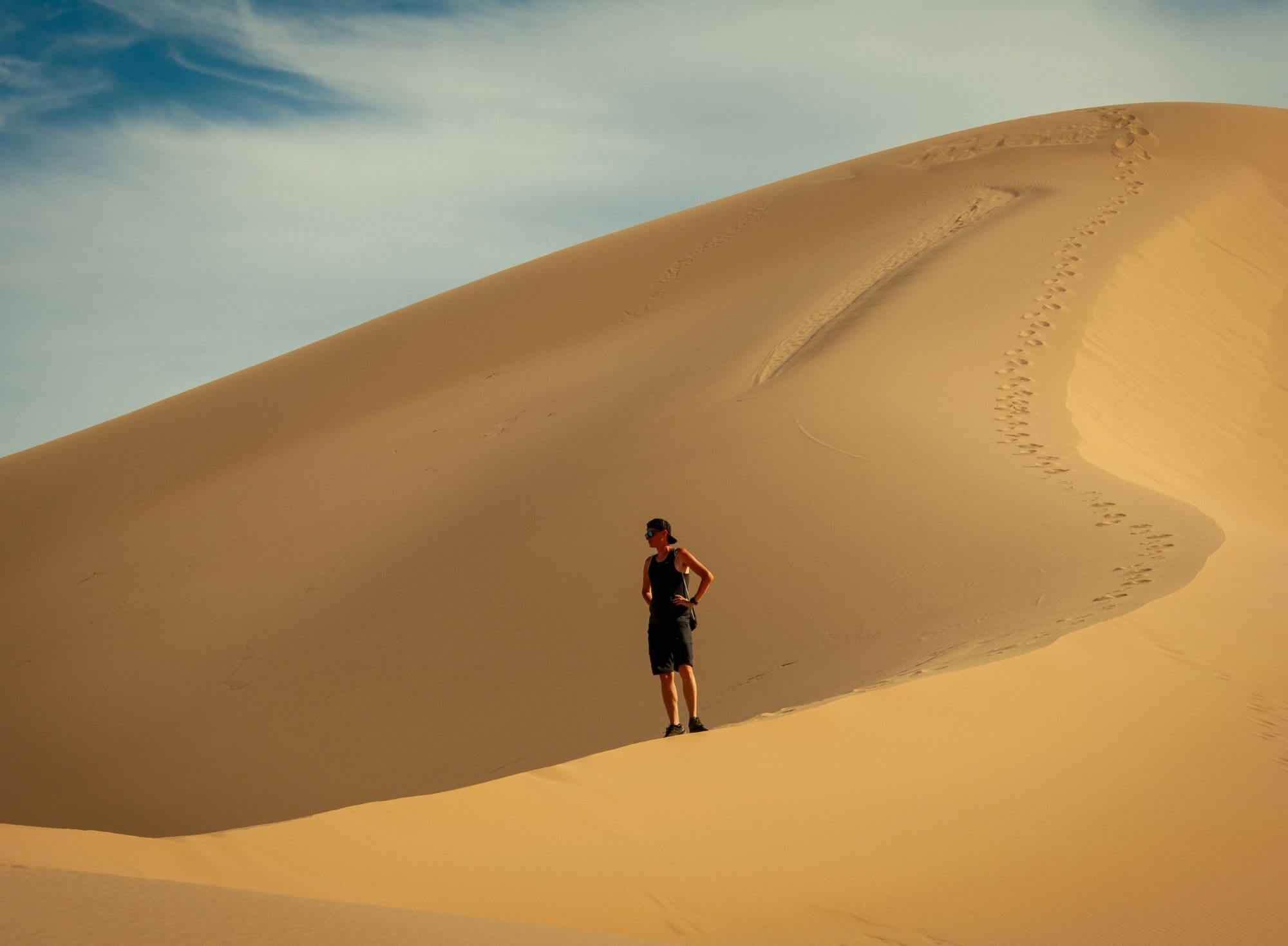 Mongolia, Gobi, pustynia, wydmy, Khongoryn Ela