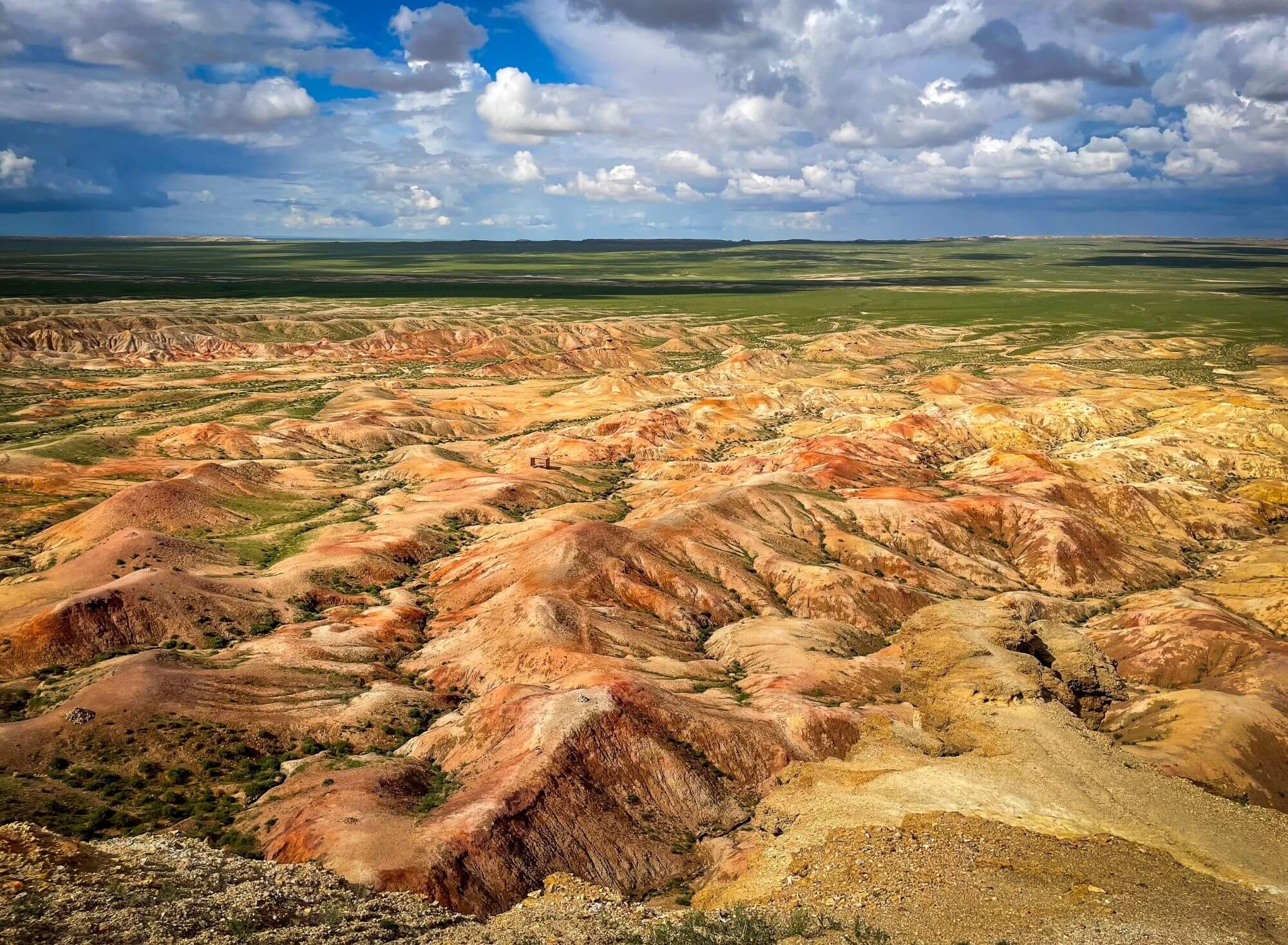 Mongolia, Sagaan Suvarga, biała stupa, kanion, przestrzeń
