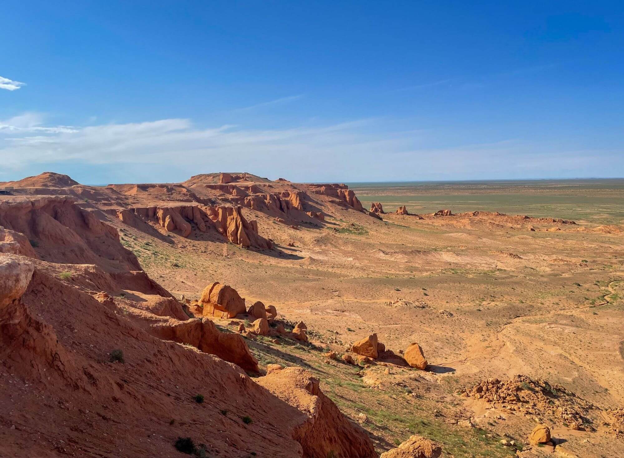 Bayanzag - Flaming Cliffs, klify, Mongolia
