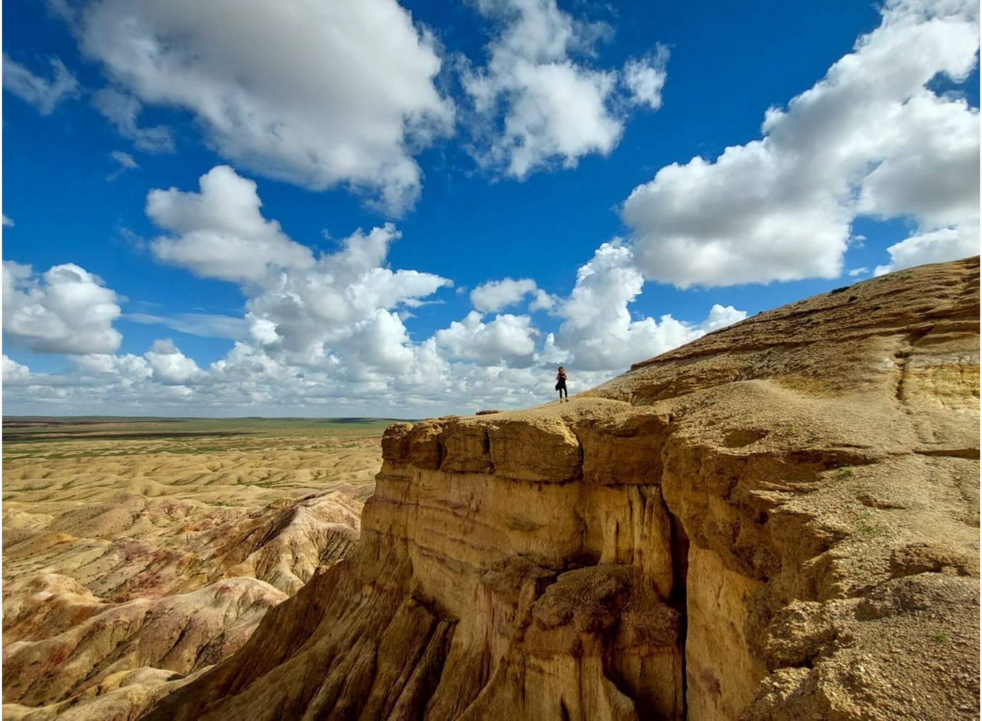 Sagaan Suvarga, biała stupa, kanion, przestrzeń