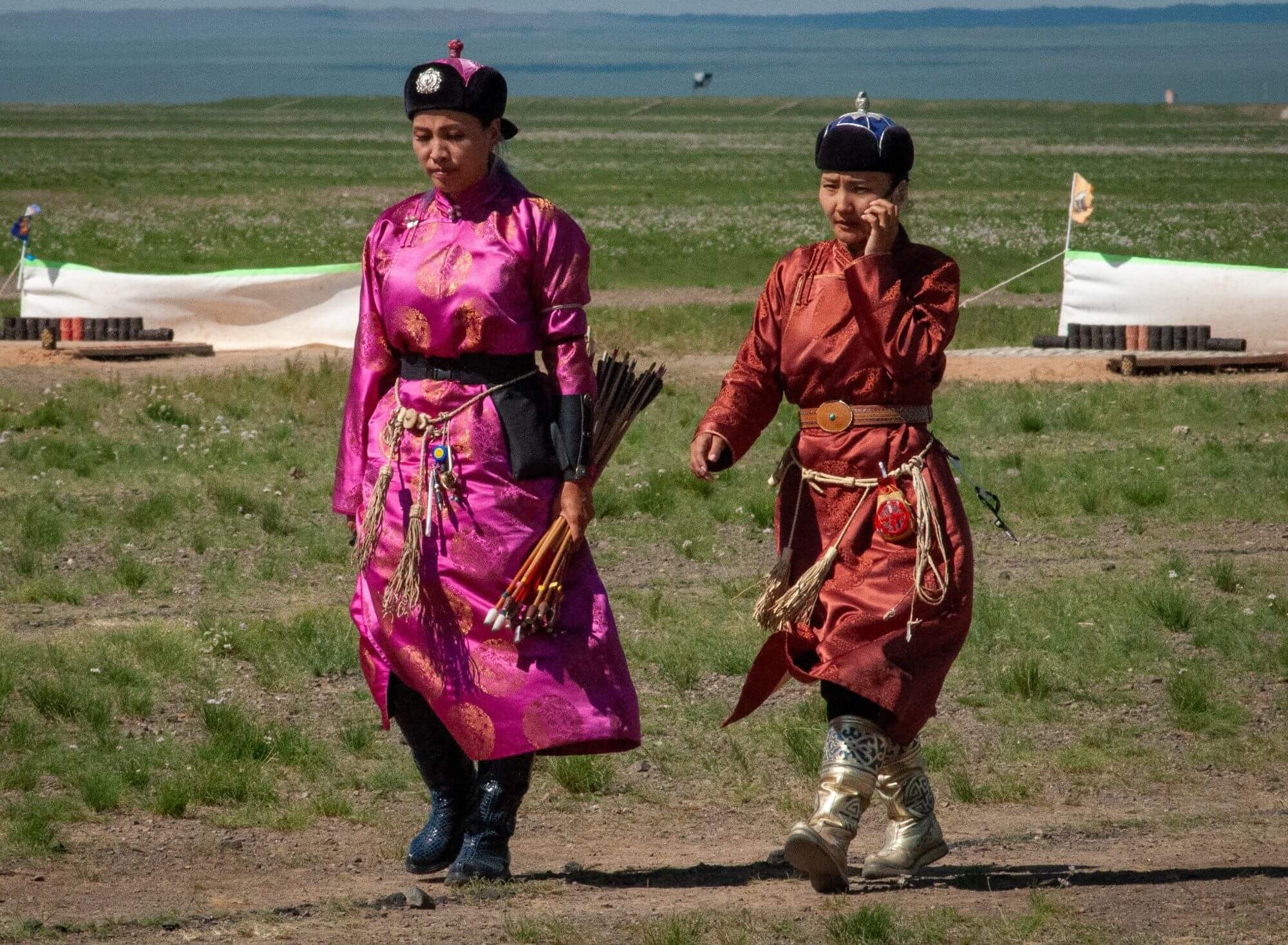 Mongolia, łuczniczki, łucznictwo