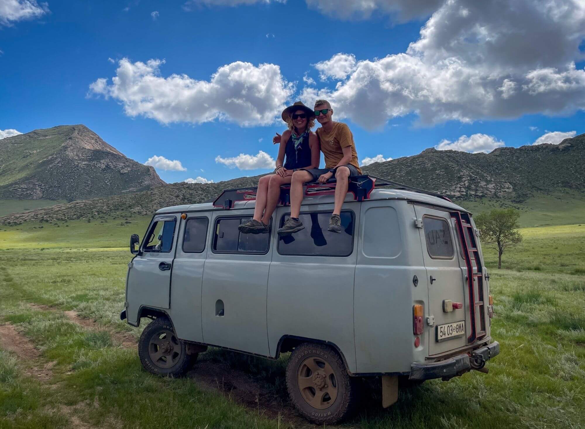 step, natura, UAZ, podróże, Azja Centralna, Mongolia