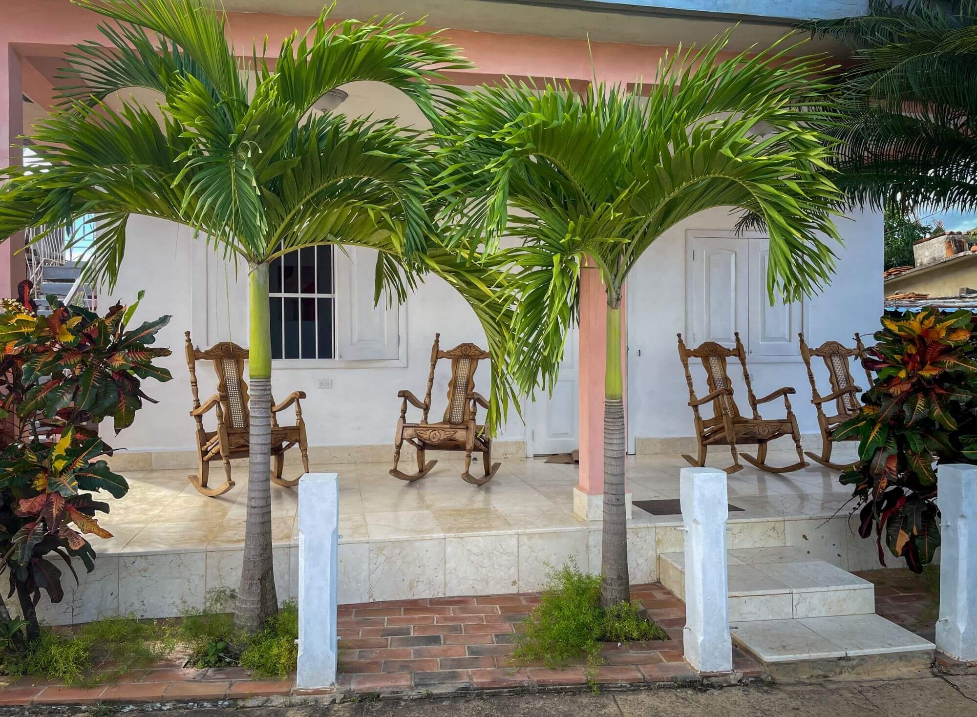 fotele bujane, dom, ganek, Kuba