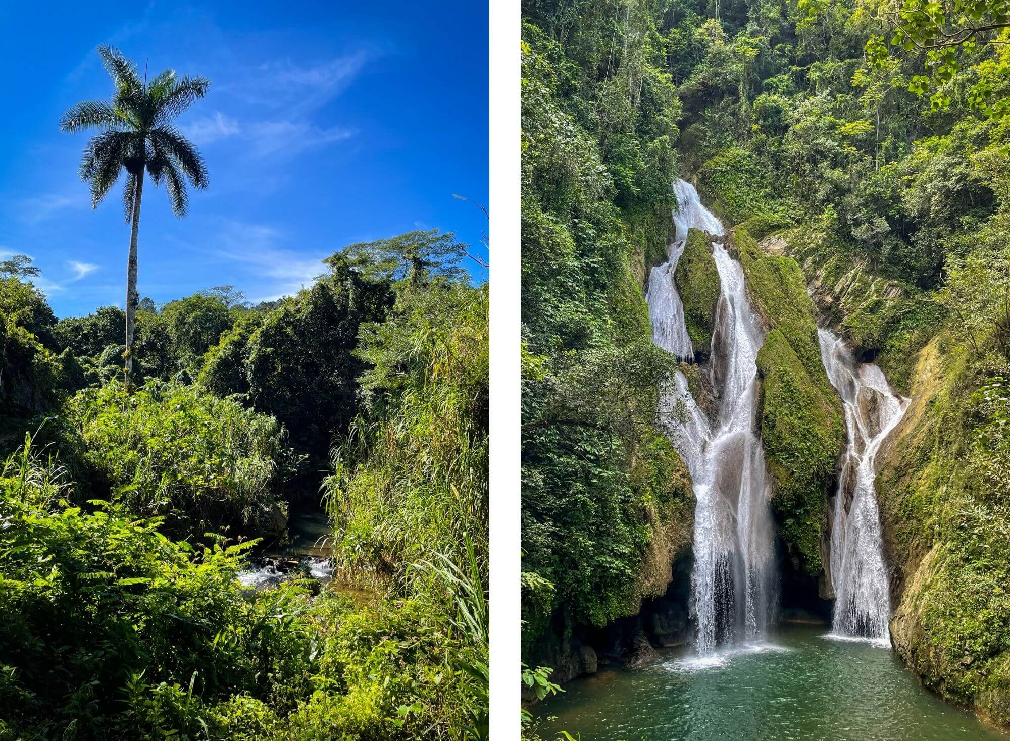 Trek, park narodowy, Trynidad, Gran Parque Natural Topes de Collantes, wodospad