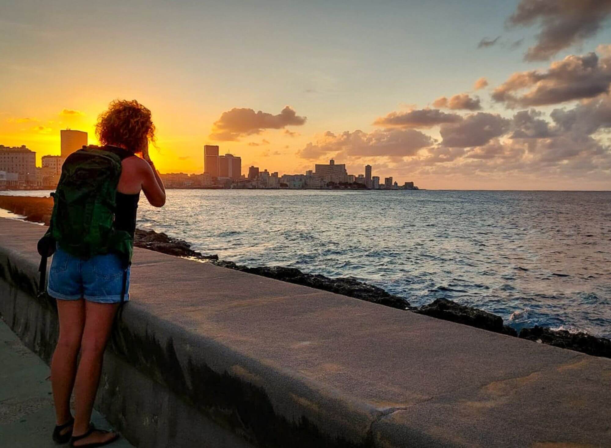 Zachód słońca, natura, spokój, morze, Kuba